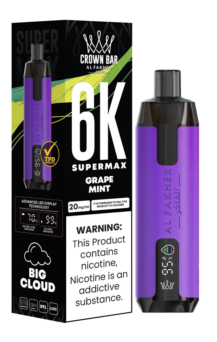 Al Fakher - Al Fakher Supermax 6000 Disposable Vape (Box of 10) - theno1plugshop