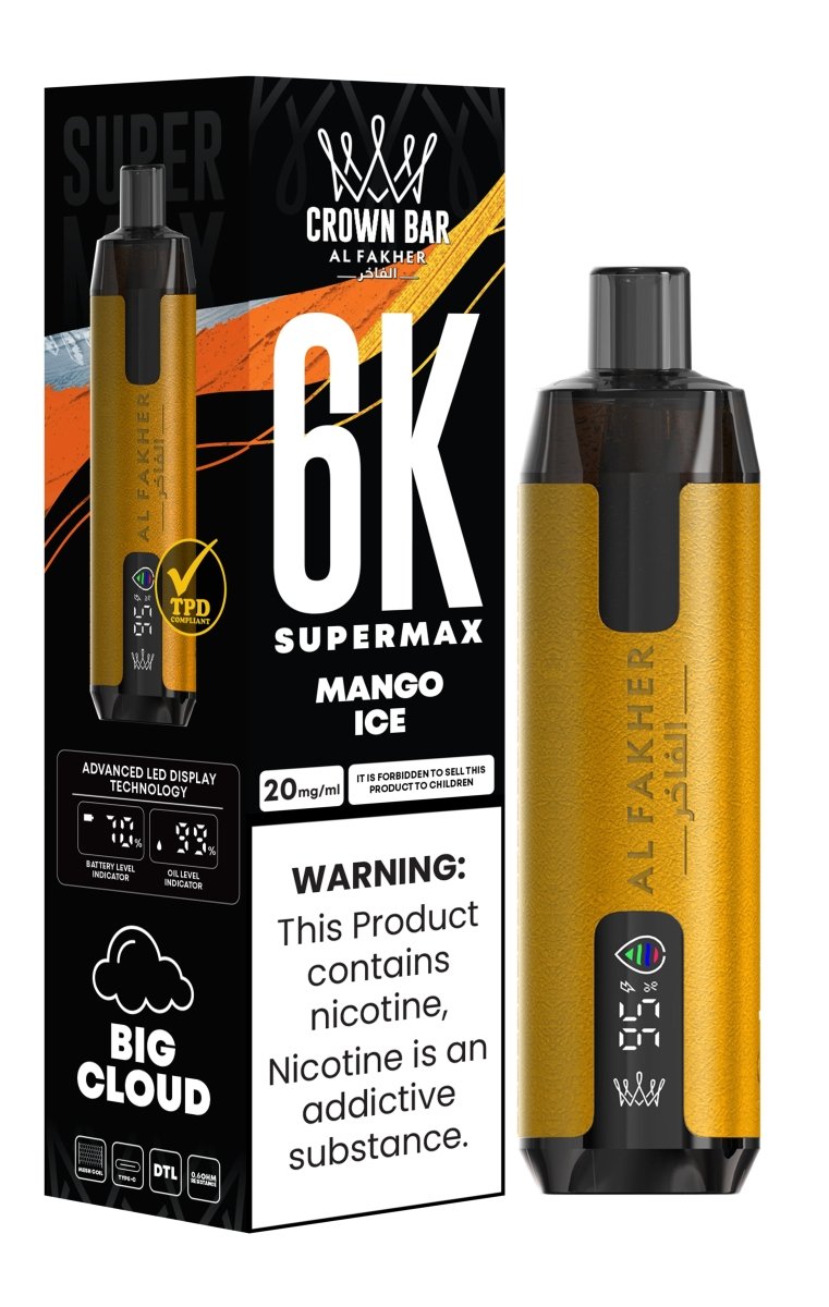 Al Fakher - Al Fakher Supermax 6000 Disposable Vape (Box of 10) - theno1plugshop