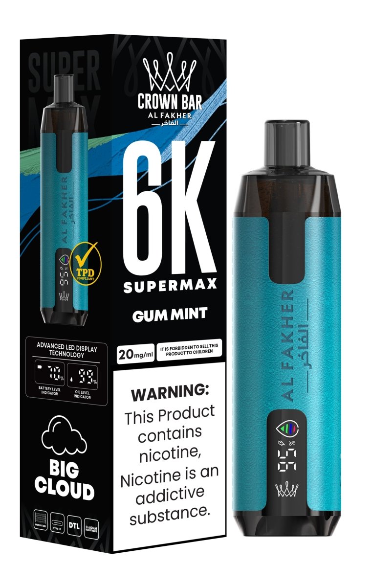 Al Fakher - Al Fakher Supermax 6000 Disposable Vape (Box of 10) - theno1plugshop