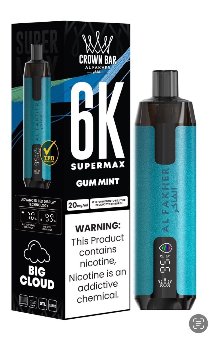 Al Fakher - Al Fakher Supermax 6000 Disposable Vape (Box of 10) - theno1plugshop