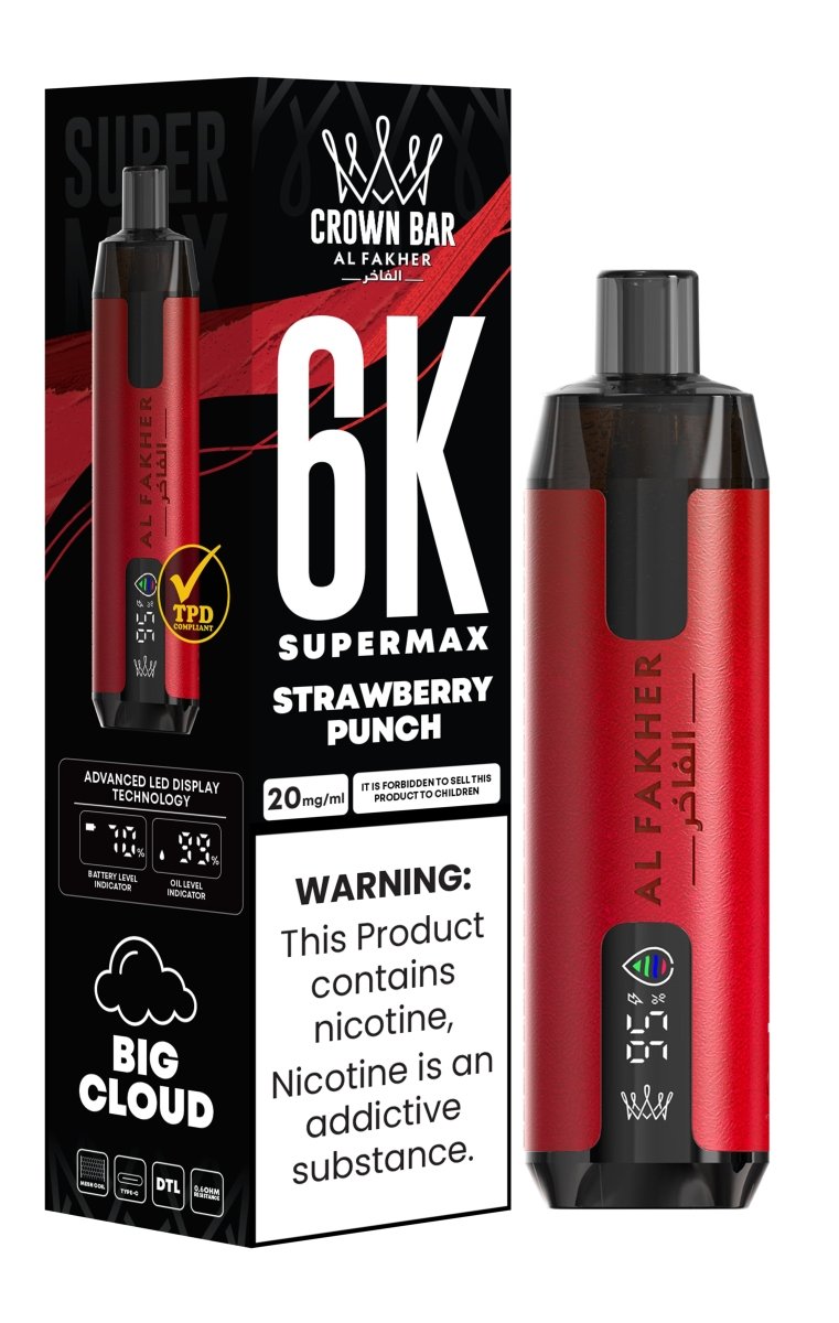 Al Fakher - Al Fakher Supermax 6k Puffs Disposable Vape - theno1plugshop