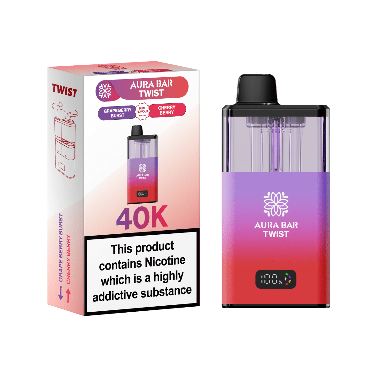 aura bar vape Aura Bar Twist 40k Prefilled Pod Vape