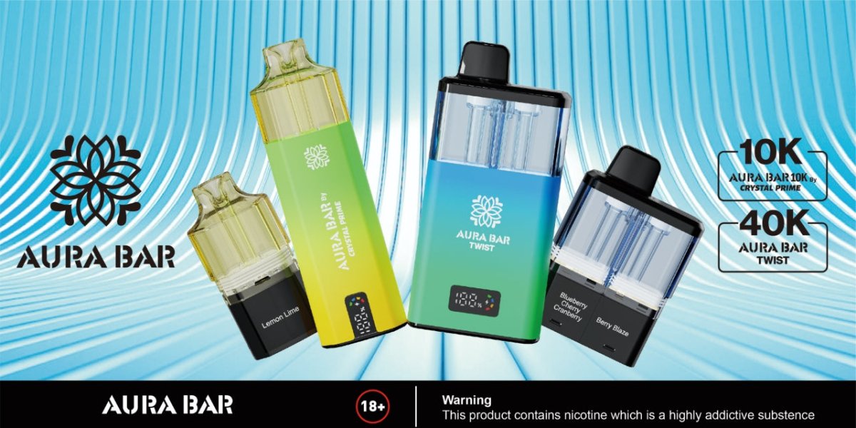Aura Bar - Aura Bar Twist 40K Prefilled Pod Vape - The No1 Plug