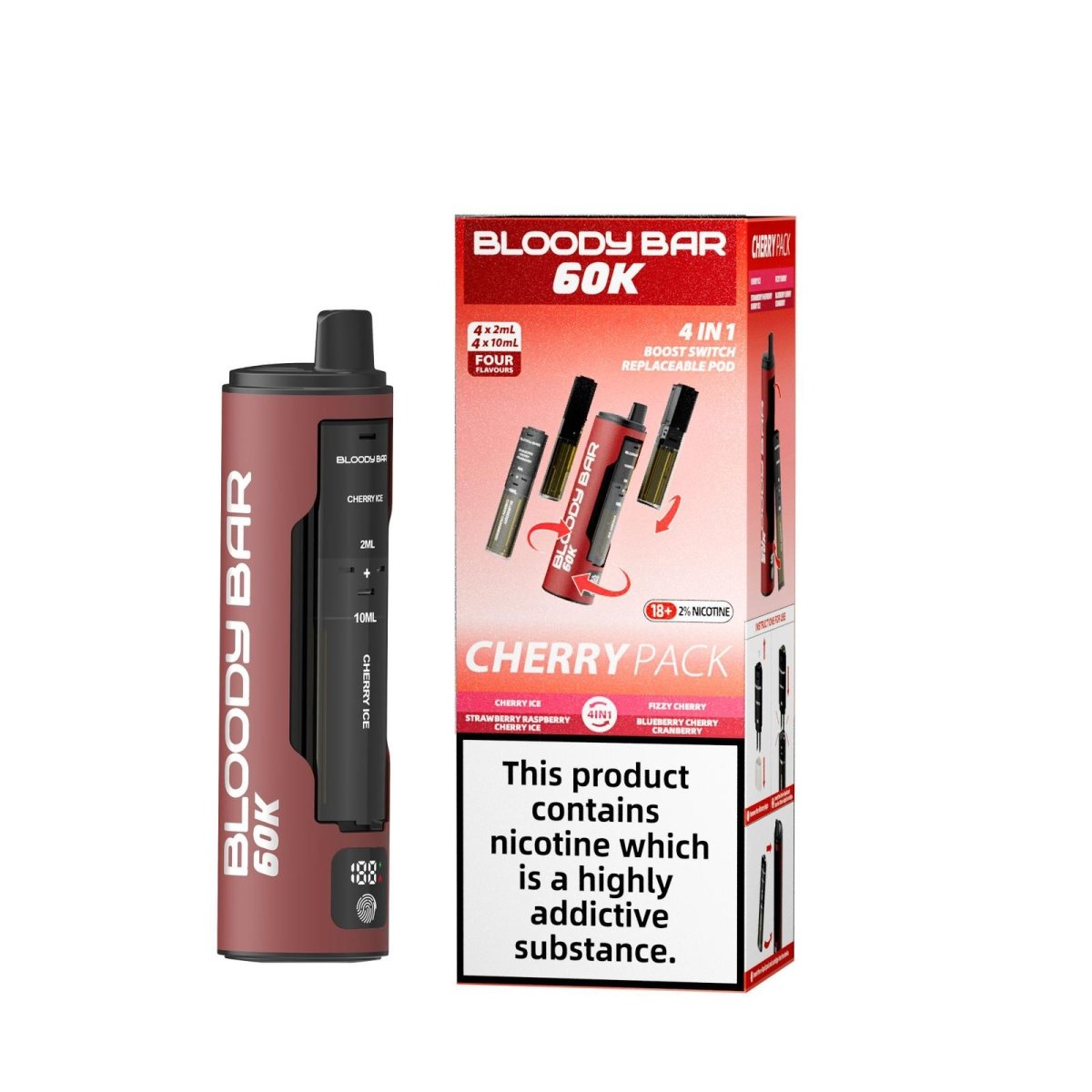 bloody bar vape Bloody Bar 60K Prefilled Pods 4-in-1 Kit|The No1 Plug