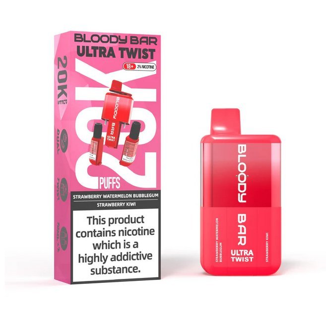 Bloody Mary - Bloody Bar Ultra Twist 20000 Puffs Disposable Vape Box of 5 - theno1plugshop