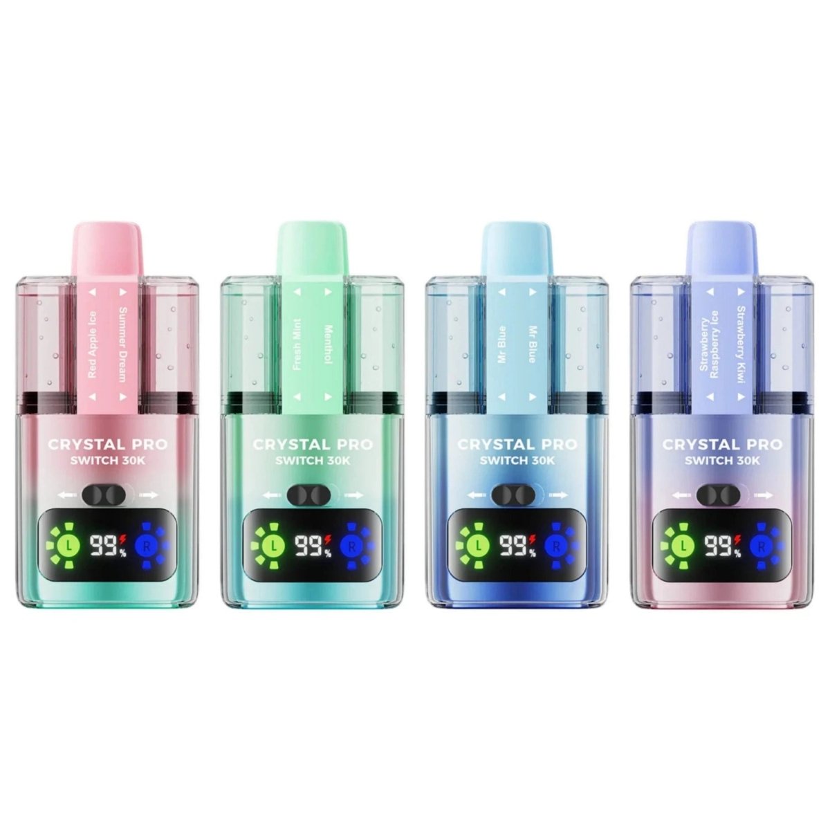 Crystal Pro - Box of 10 Crystal Pro 30000 Prefilled Pod Vape Kit - The No1 Plug