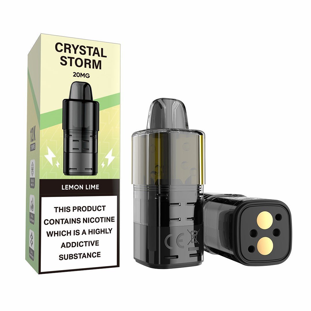 bulk wholesale Crystal Storm Bar 12k Prefilled Refill Pods Pack of 5 - Lemon & Lime