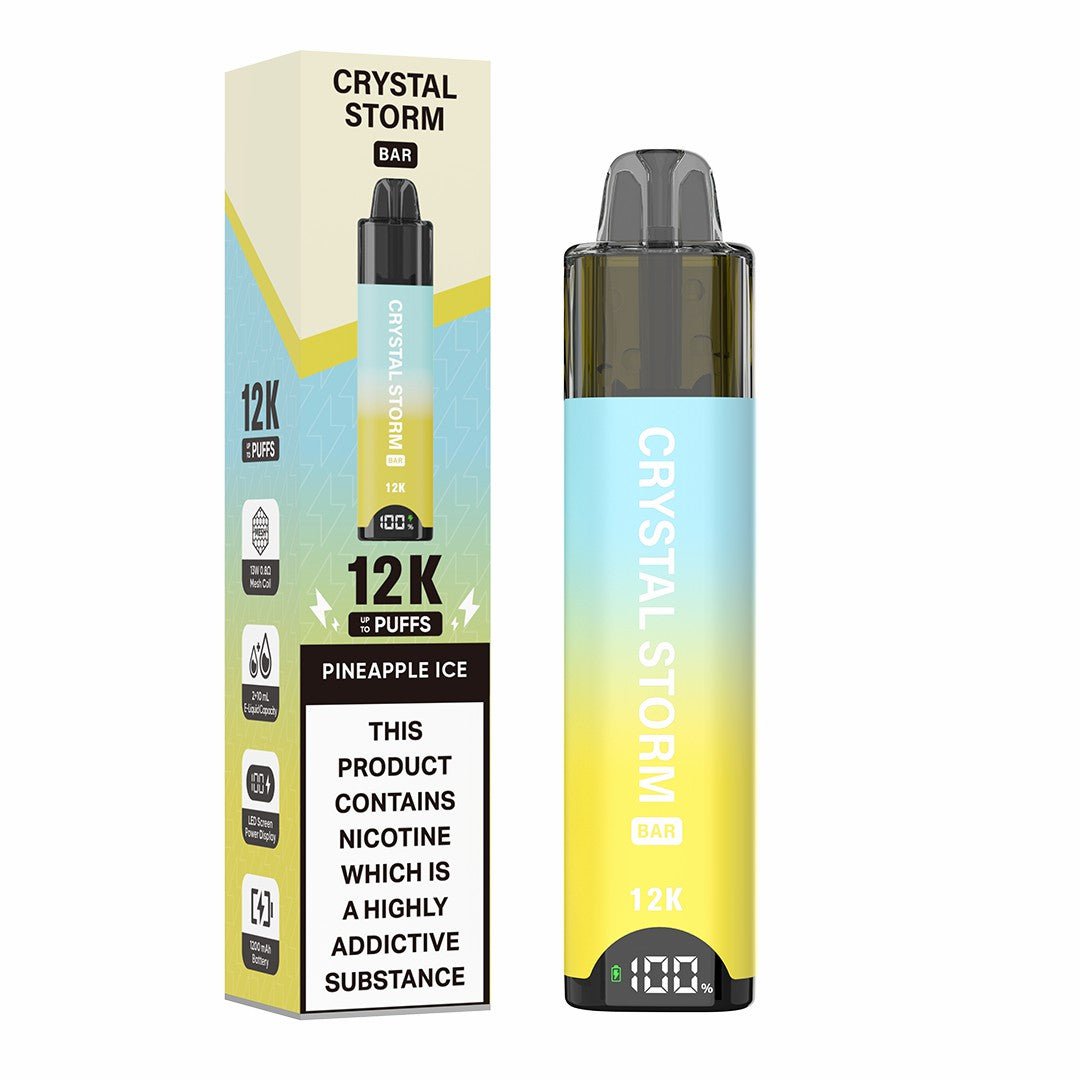 bulk wholesale Crystal Storm Bar 12k Vape Kit Box of 5 - Pineapple Ice