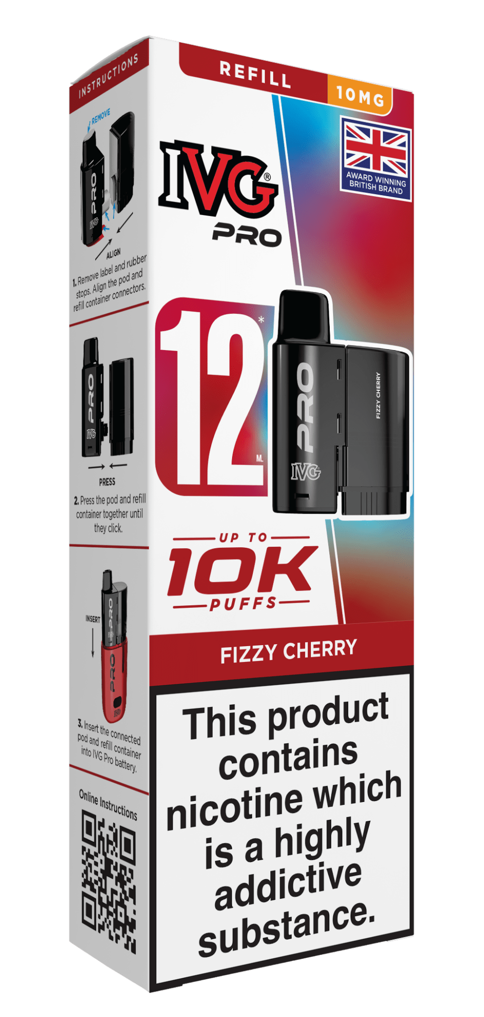 bulk wholesale IVG Pro 10k Replacement Pods - Fizzy Chery