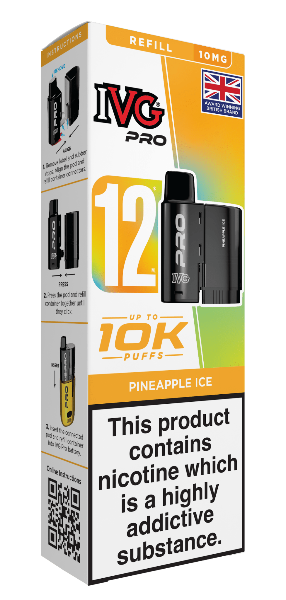 bulk wholesale IVG Pro 10k Replacement Pods - Pineapple Ice
