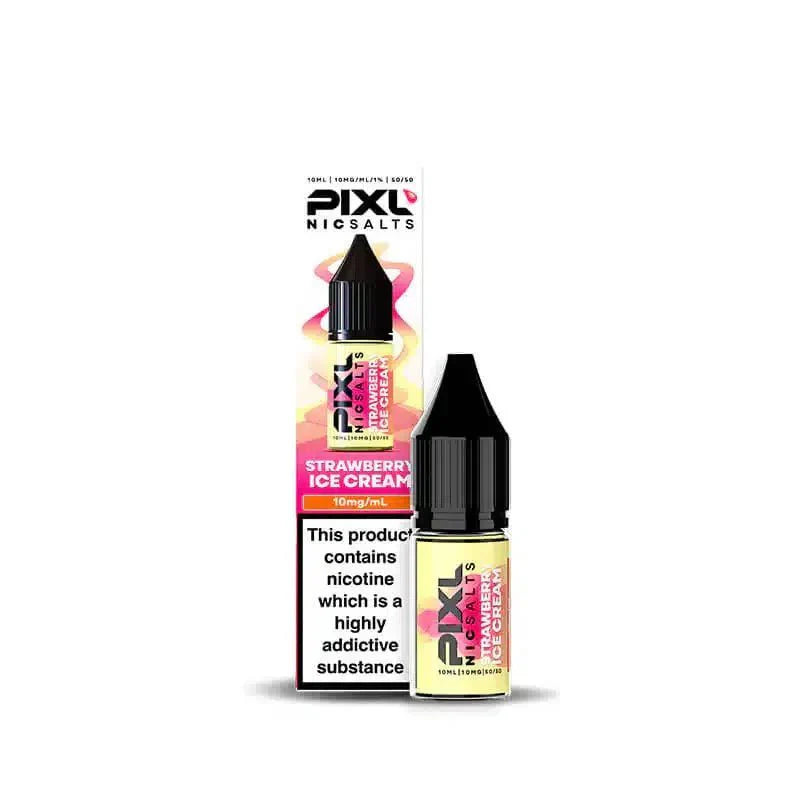 bulk wholesale PIXL Nic Salt 10ml E - Liquids Box of 10 - Strawberry Ice Cream