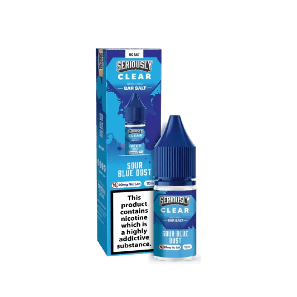 bulk wholesale Seriously Clear Bar Salt 10ml (BOX OF 10) - Sour Blue Dust