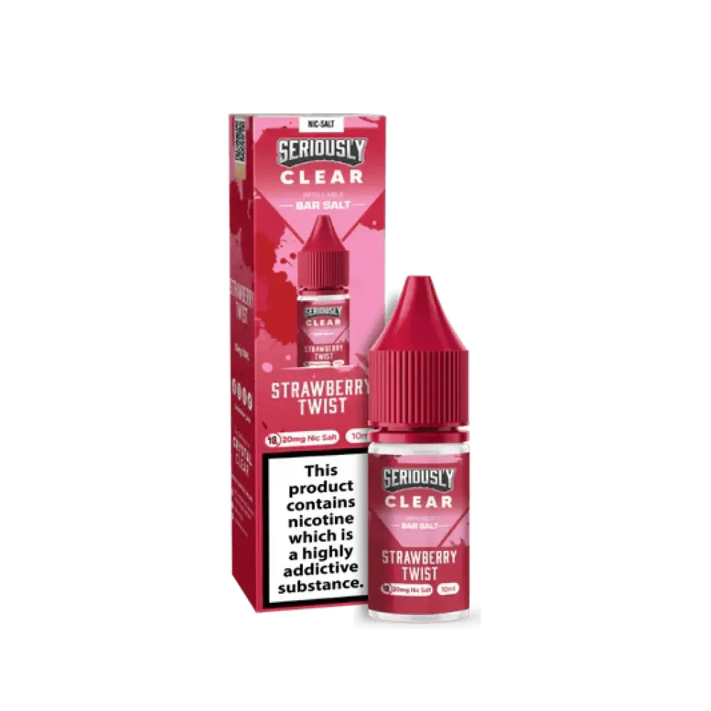 bulk wholesale Seriously Clear Bar Salt 10ml (BOX OF 10) - Strawberry Twist