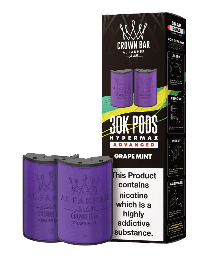 Al Fakher - Crown Bar Al Fakher 30k Hypermax Prefilled PODS - The No1 Plug