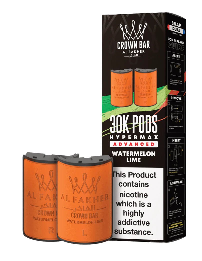 Al Fakher - Crown Bar Al Fakher 30k Hypermax Prefilled PODS - The No1 Plug