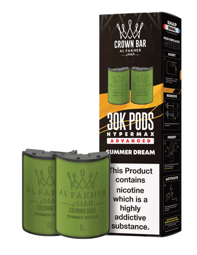 Al Fakher - Crown Bar Al Fakher 30k Hypermax Prefilled PODS - The No1 Plug