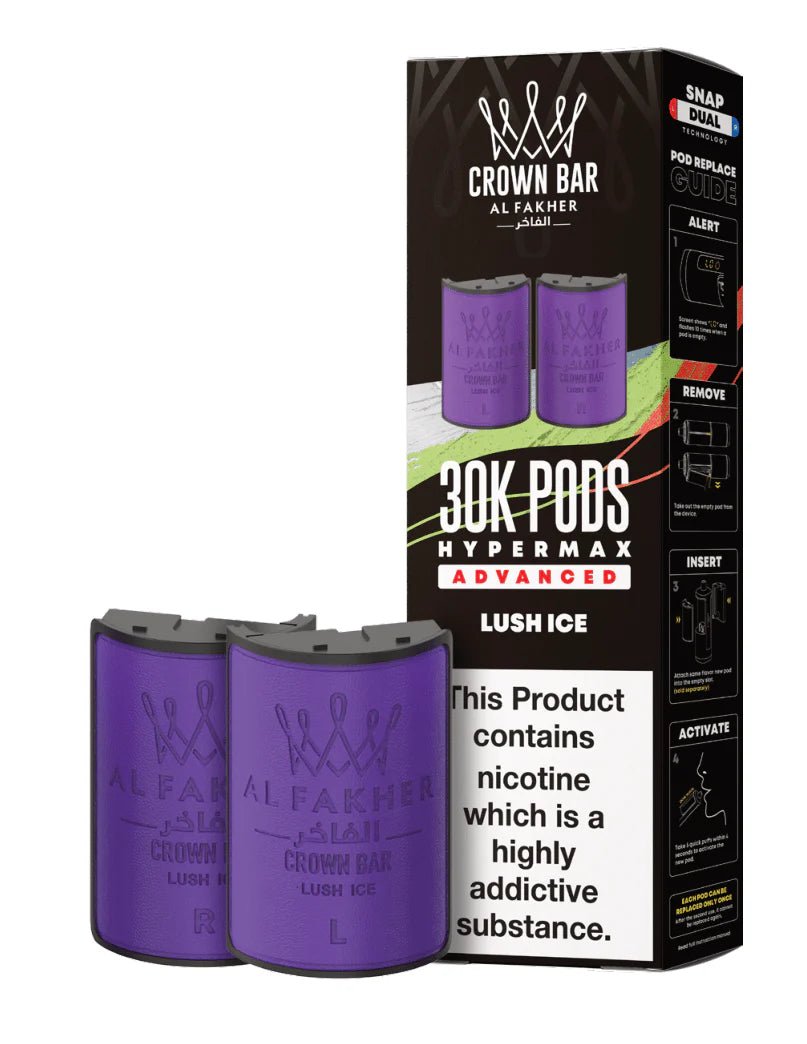 Al Fakher - Crown Bar Al Fakher 30k Hypermax Prefilled PODS - The No1 Plug