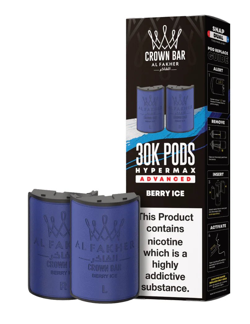 Al Fakher - Crown Bar Al Fakher 30k Hypermax Prefilled PODS - The No1 Plug