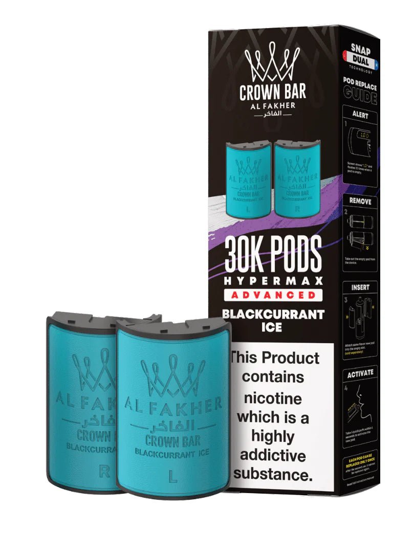 Al Fakher - Crown Bar Al Fakher 30k Hypermax Prefilled PODS - The No1 Plug