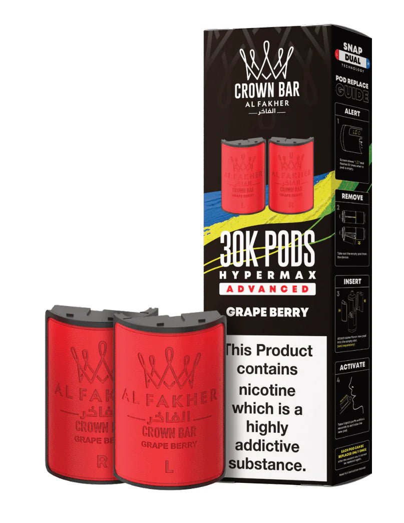 Al Fakher - Crown Bar Al Fakher 30k Hypermax Prefilled PODS - The No1 Plug