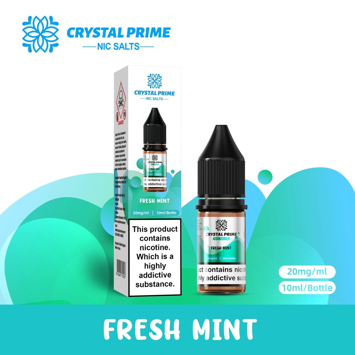 Crystal Prime - Crystal Prime 7000 Nic Salts 10ml E - liquids (BOX OF 10) - The No1 Plug