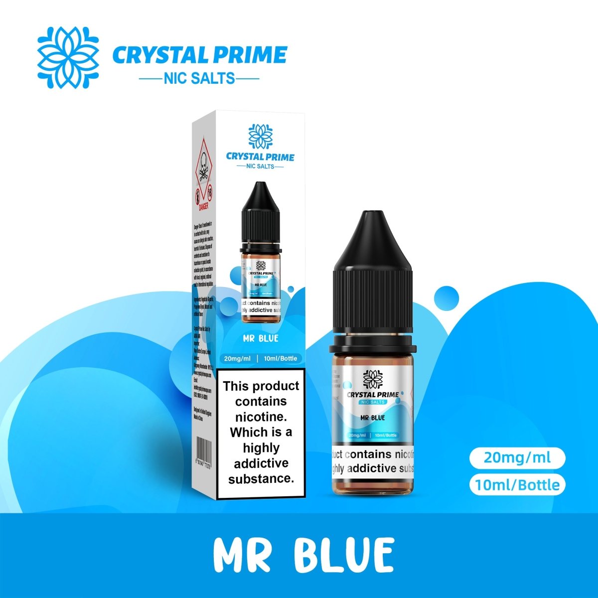 Crystal Prime - Crystal Prime 7000 Nic Salts 10ml E - liquids (BOX OF 10) - The No1 Plug