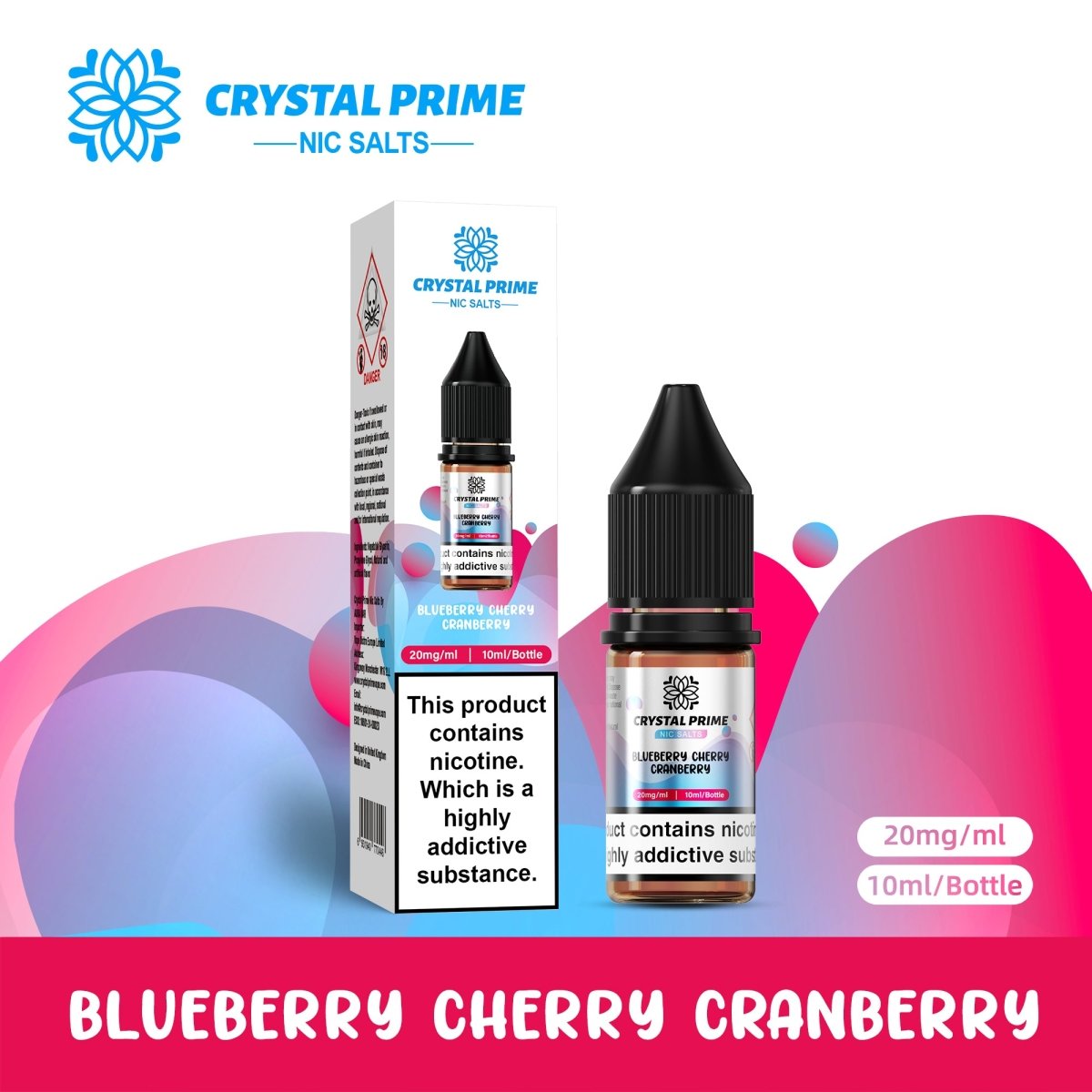 Crystal Prime - Crystal Prime 7000 Nic Salts 10ml E - liquids (BOX OF 10) - The No1 Plug