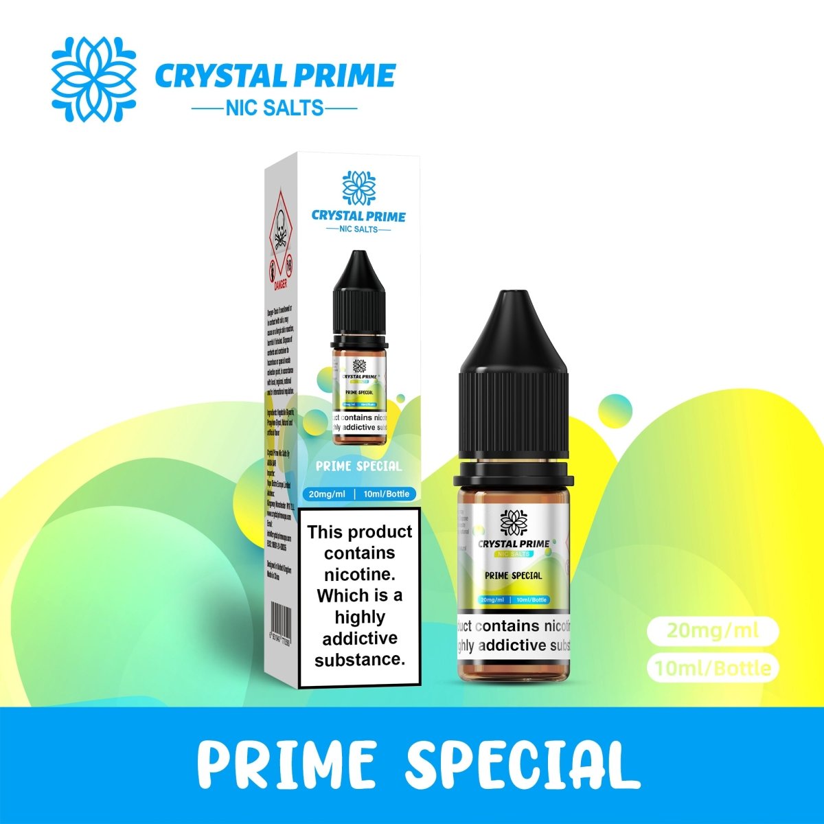 Crystal Prime - Crystal Prime 7000 Nic Salts 10ml E - liquids (BOX OF 10) - The No1 Plug