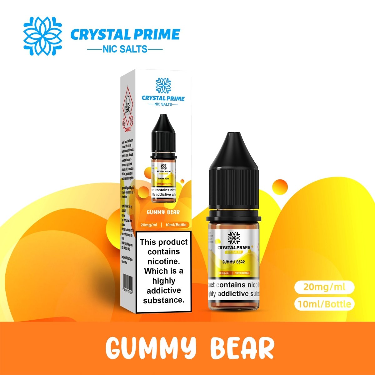 Crystal Prime - Crystal Prime 7000 Nic Salts 10ml E - liquids (BOX OF 10) - The No1 Plug