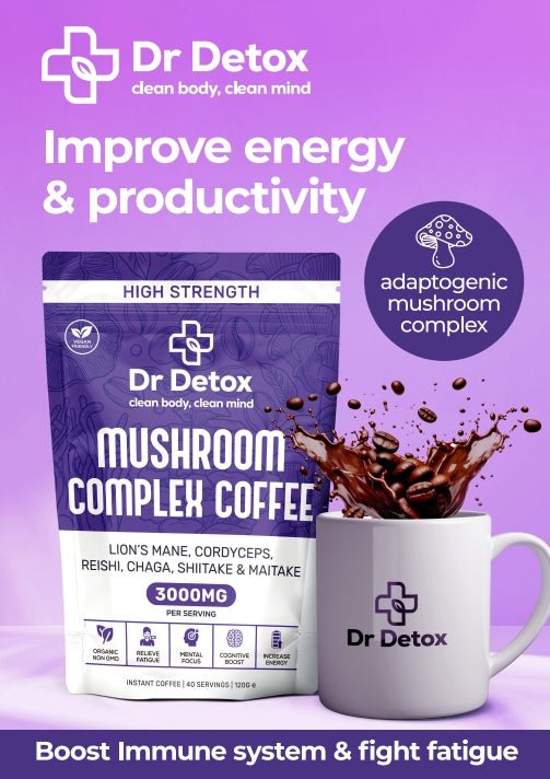 Dr Detox - Dr Detox Mushroom Complex Coffee 3000mg - The No1 Plug