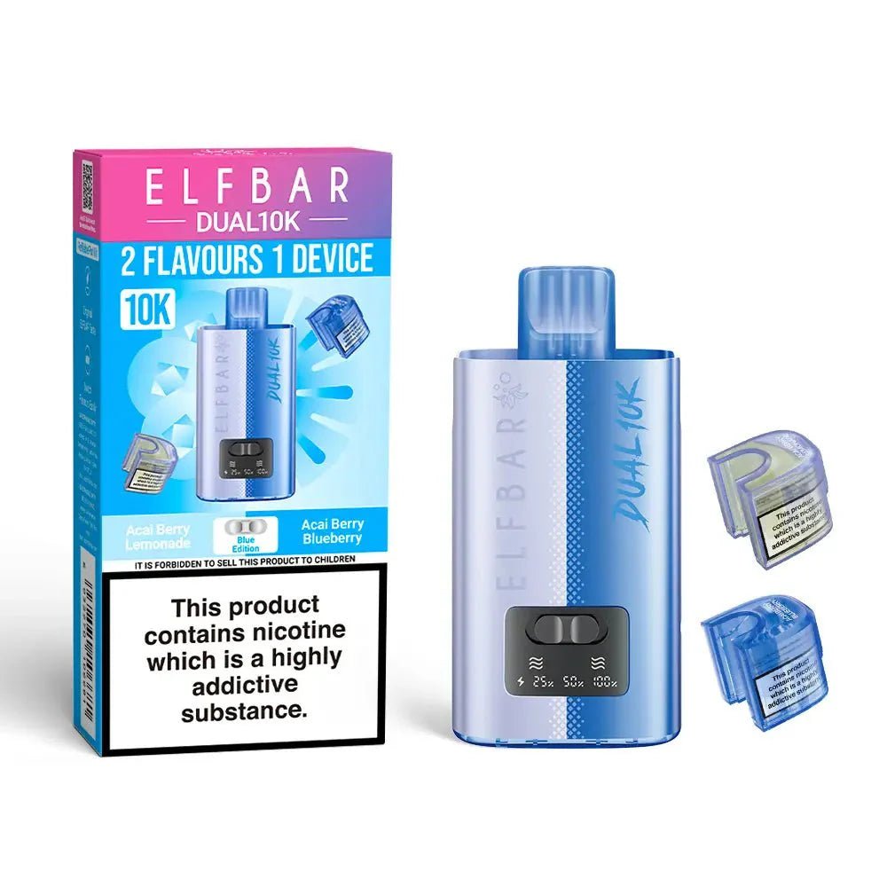 Elf Bar - Elf Bar Dual 10K Disposable 2 in 1 Vape (BOX OF 5) - The No1 Plug