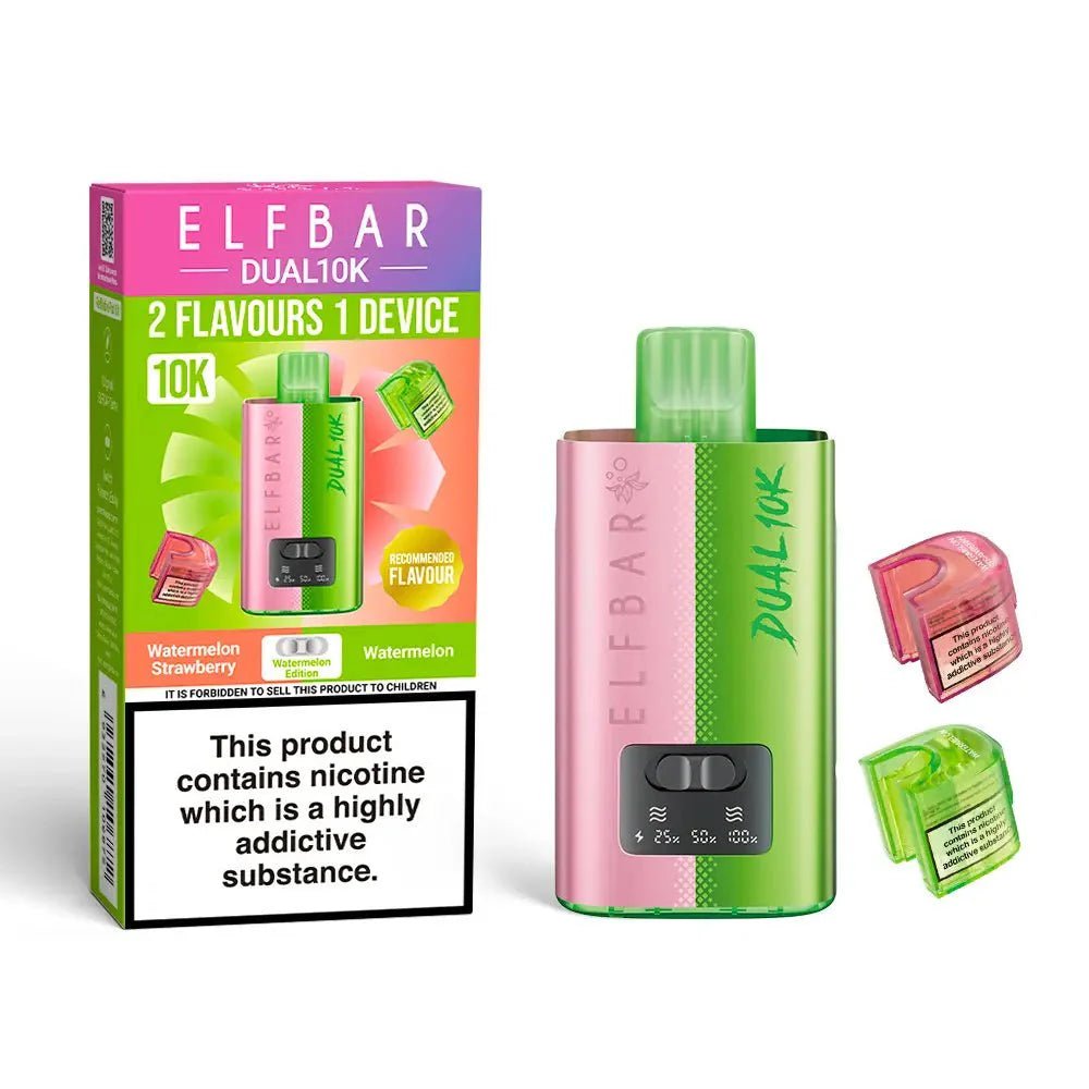 Elf Bar - Elf Bar Dual 10K Disposable 2 in 1 Vape (BOX OF 5) - The No1 Plug