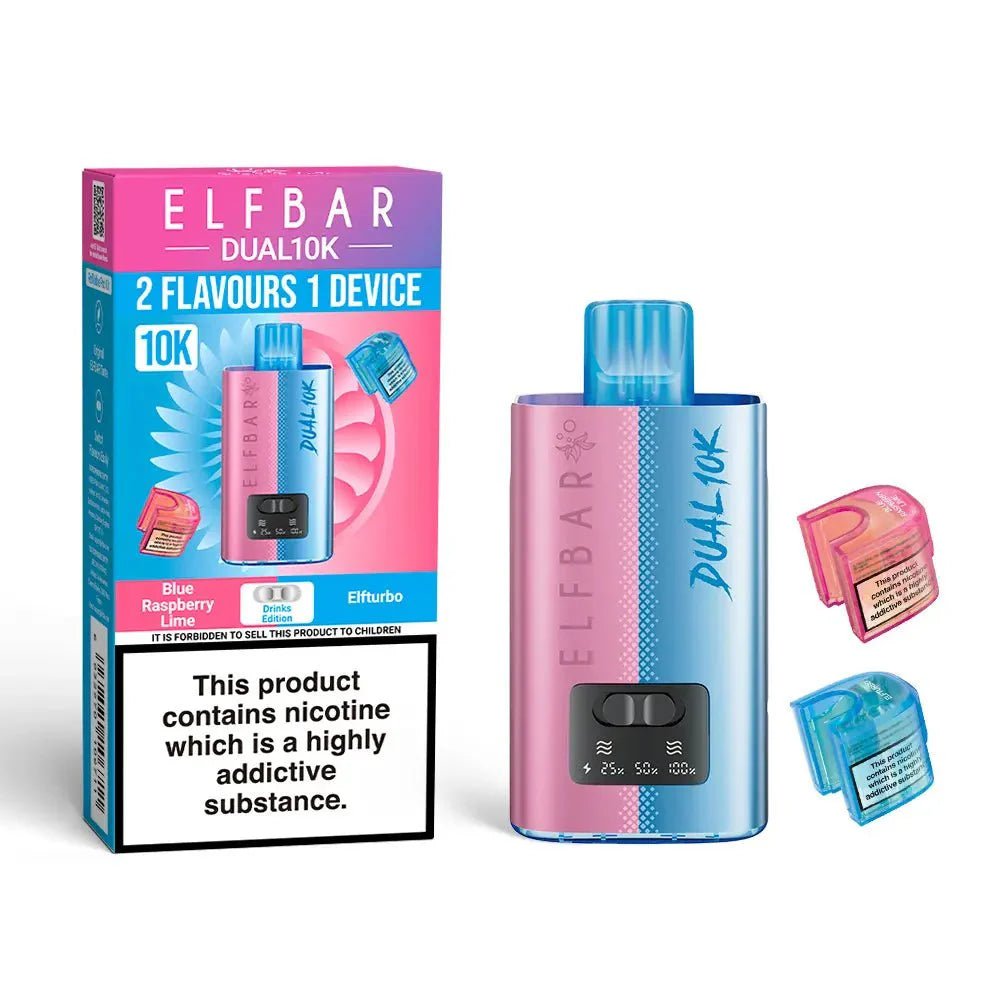 Elf Bar - Elf Bar Dual 10K Disposable 2 in 1 Vape (BOX OF 5) - The No1 Plug