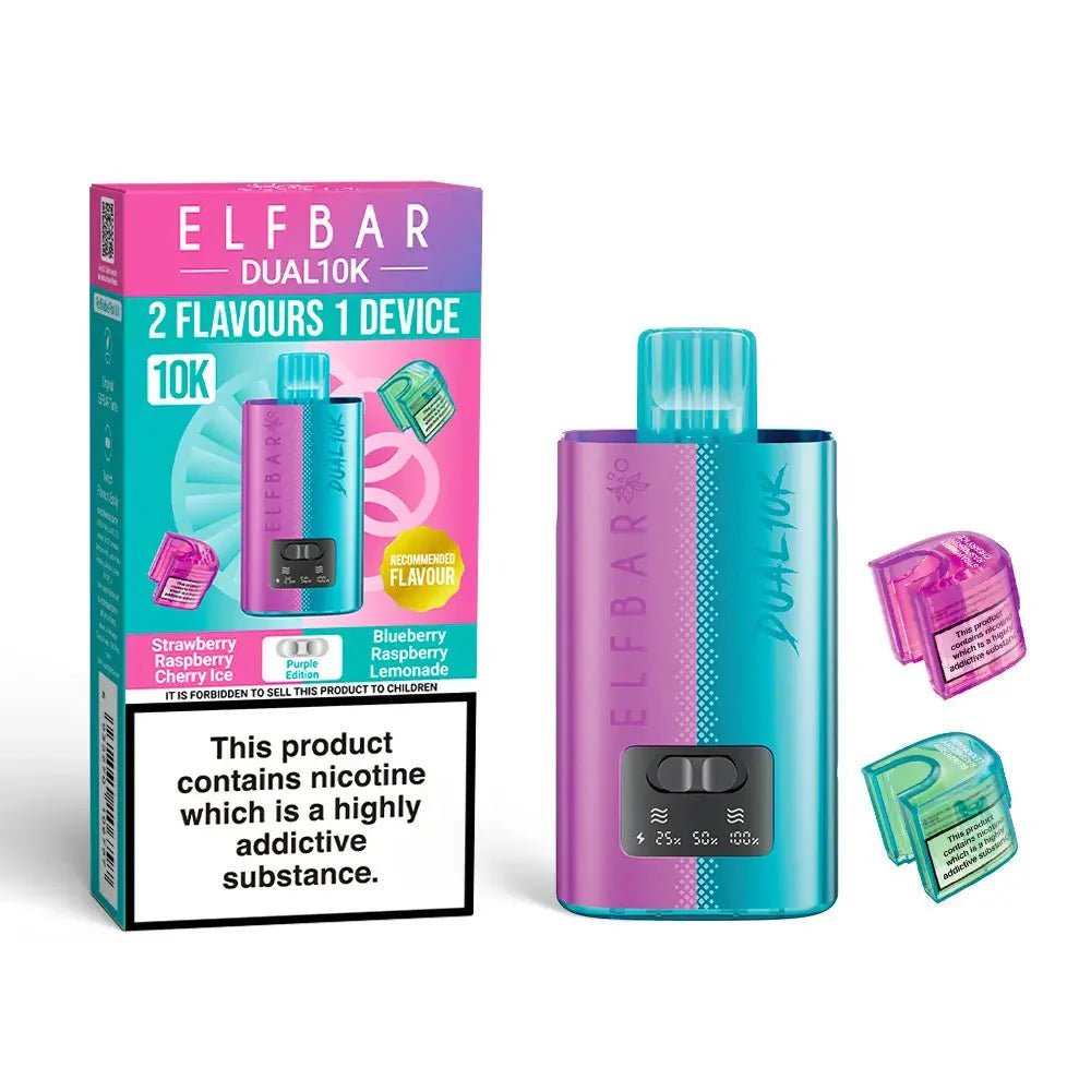 Elf Bar - Elf Bar Dual 10K Disposable 2 in 1 Vape (BOX OF 5) - The No1 Plug