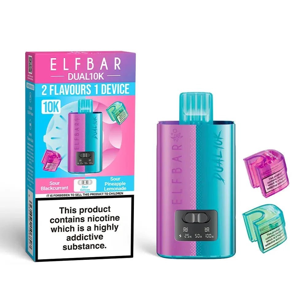 Elf Bar - Elf Bar Dual 10K Disposable 2 in 1 Vape (BOX OF 5) - The No1 Plug