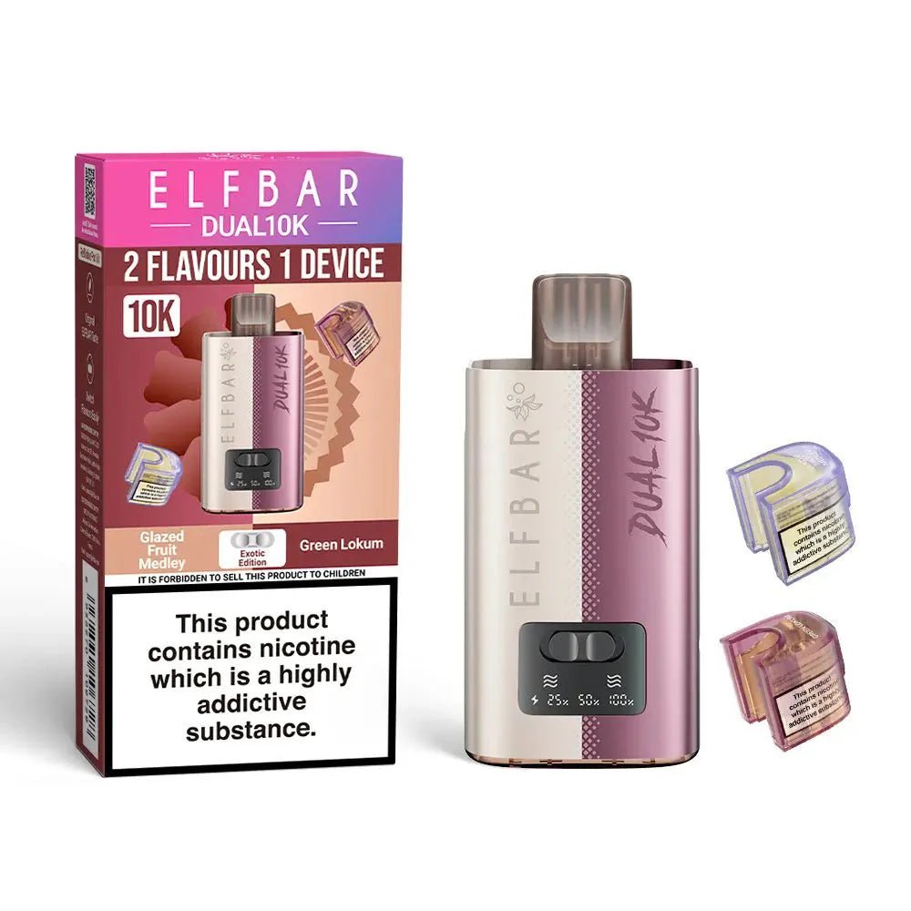 Elf Bar - Elf Bar Dual 10K Disposable 2 in 1 Vape (BOX OF 5) - The No1 Plug