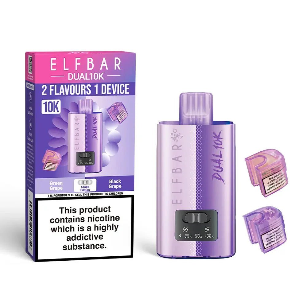 Elf Bar - Elf Bar Dual 10K Disposable 2 in 1 Vape (BOX OF 5) - The No1 Plug