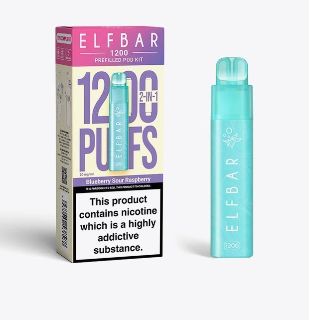 ELF BAR - Elfbar 1200 Puffs 2 in 1 Prefilled Pod Kit - theno1plugshop