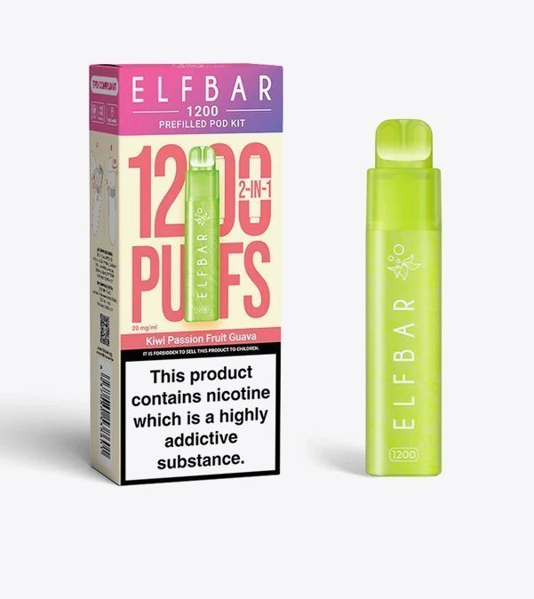 ELF BAR - Elfbar 1200 Puffs 2 in 1 Prefilled Pod Kit - theno1plugshop