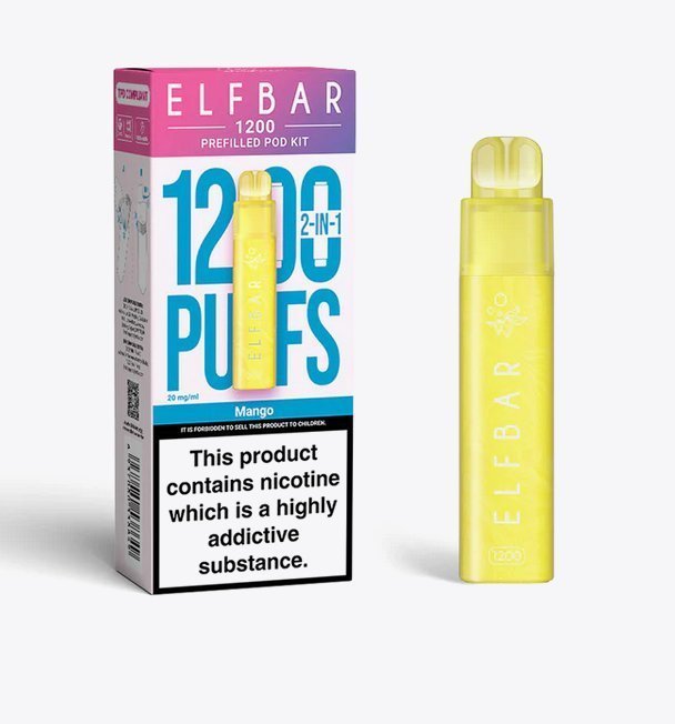 ELF BAR - Elfbar 1200 Puffs 2 in 1 Prefilled Pod Kit - theno1plugshop