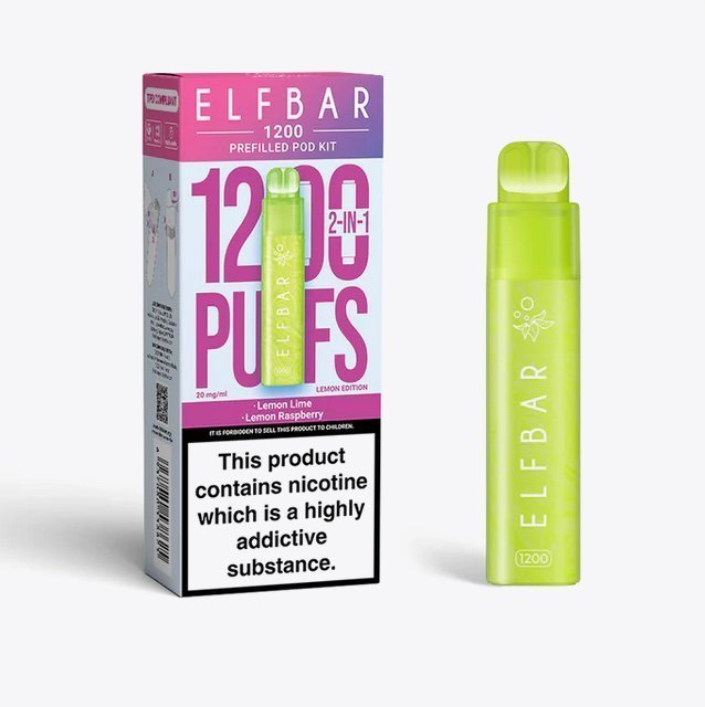 ELF BAR - Elfbar 1200 Puffs 2 in 1 Prefilled Pod Kit - theno1plugshop