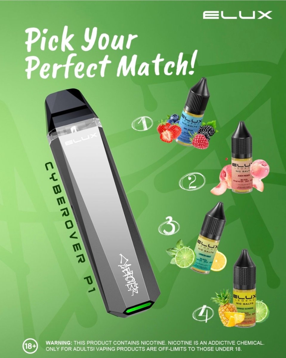 Elux Cyberover P1 Refillable Pod Vape Kit- The No1 Plug Elux Cyberover P1 Refillable Pod Vape Kit- The No1 Plug