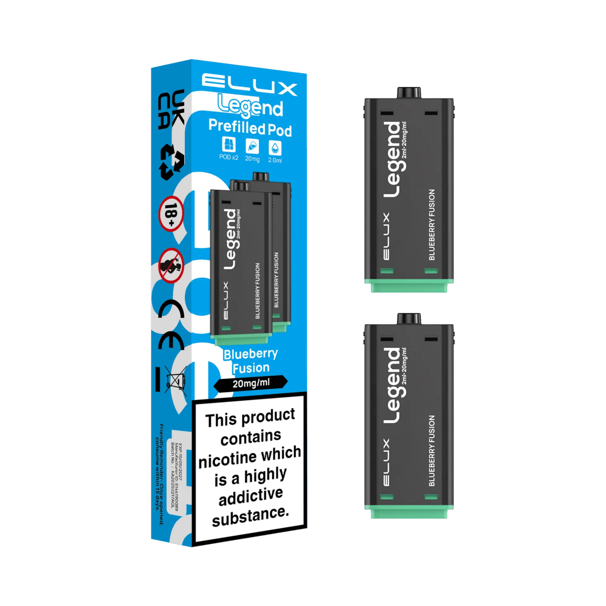 Elux - Elux Legend 1500 2in1 Replacement PODS (PACK OF 10) - The No1 Plug