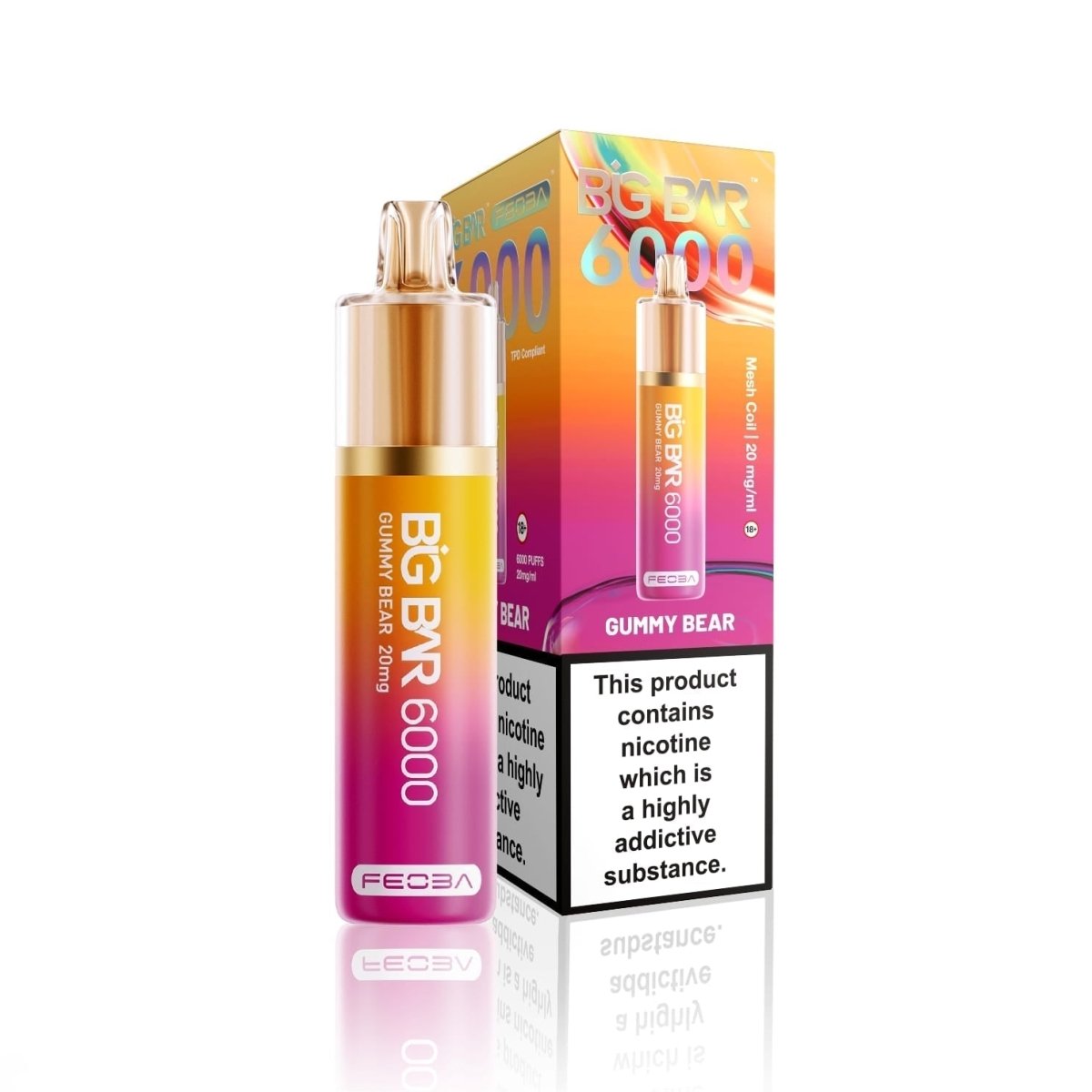 Feoba Big Bar 6000 Rechargeable Vape Pack of 5 The No1 Plug Feoba Big Bar 6000 Rechargeable Vape Pack of 5 The No1 Plug