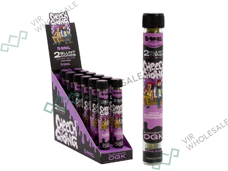 G - ROLLZ - G - ROLLZ Blunt Cones (Cheech & Chong) - 12 Tubes Per Box - 2 Cones Per Tube - Blackberry OGK - The No1 Plug