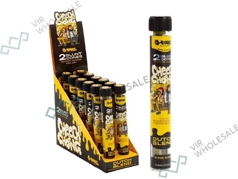 G - ROLLZ - G - ROLLZ Blunt Cones (Cheech & Chong) - 12 Tubes Per Box - 2 Cones Per Tube - Dutch Blend - The No1 Plug