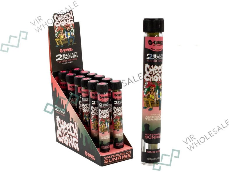 G - ROLLZ - G - ROLLZ Blunt Cones (Cheech & Chong) - 12 Tubes Per Box - 2 Cones Per Tube - Watermelon Sunrise - The No1 Plug