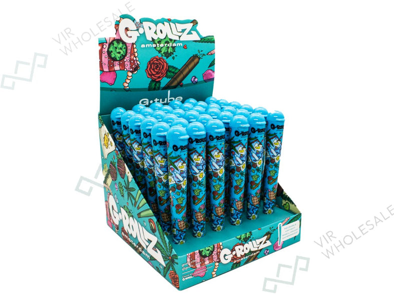 G Rollz Cone Holders - Picnic Design Blue (36pcs)