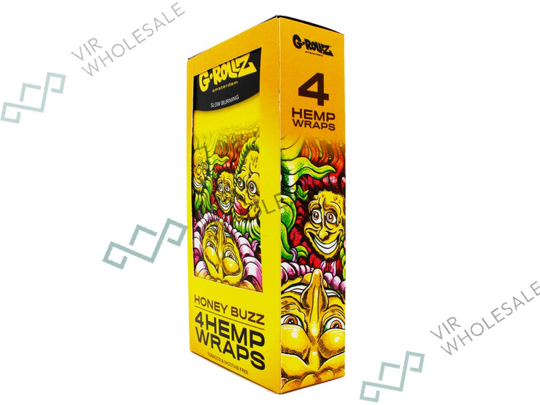 G-ROLLZ Hemp Wraps - 15 Per Box - 4 Per Pack - Honey Buzz