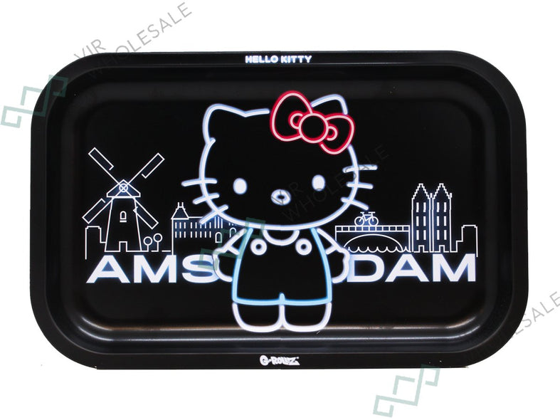 G-Rollz Medium Rolling Tray - Hello Kitty "Neon Amsterdam"